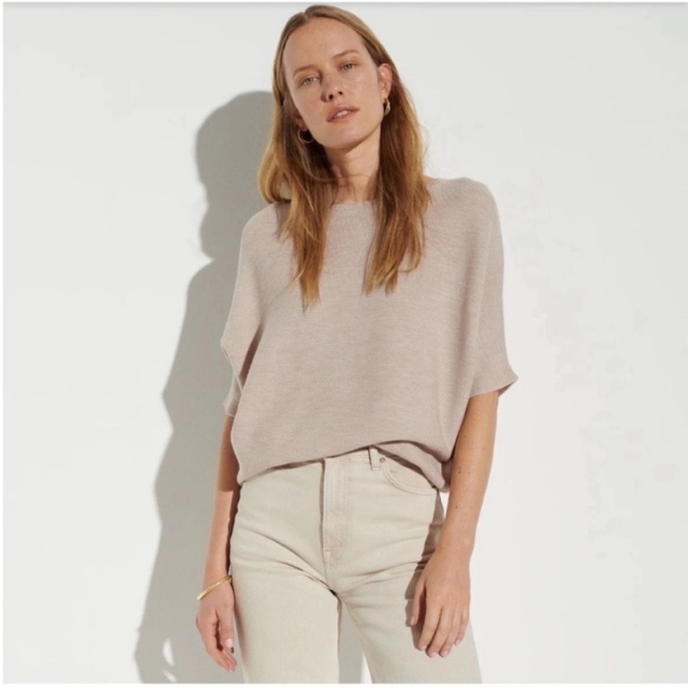 The Reset R Label Essential Pullover Wool Sweater Natural S/M - Picture 2 of 13